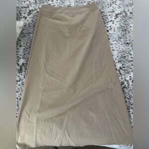 Khaki Midi Skirt